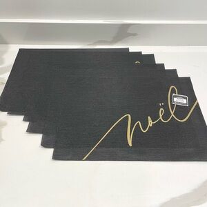 🔵3/$25 NEW Holiday Time Set of 6 Noel Placemats